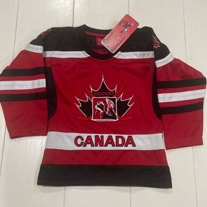 Canada Athletics Hockey Jersey NEW Sz 4Y